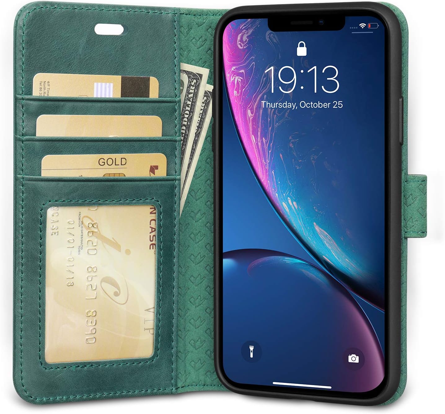 labato iPhone XR Wallet Case, Leather iPhone XR Case with