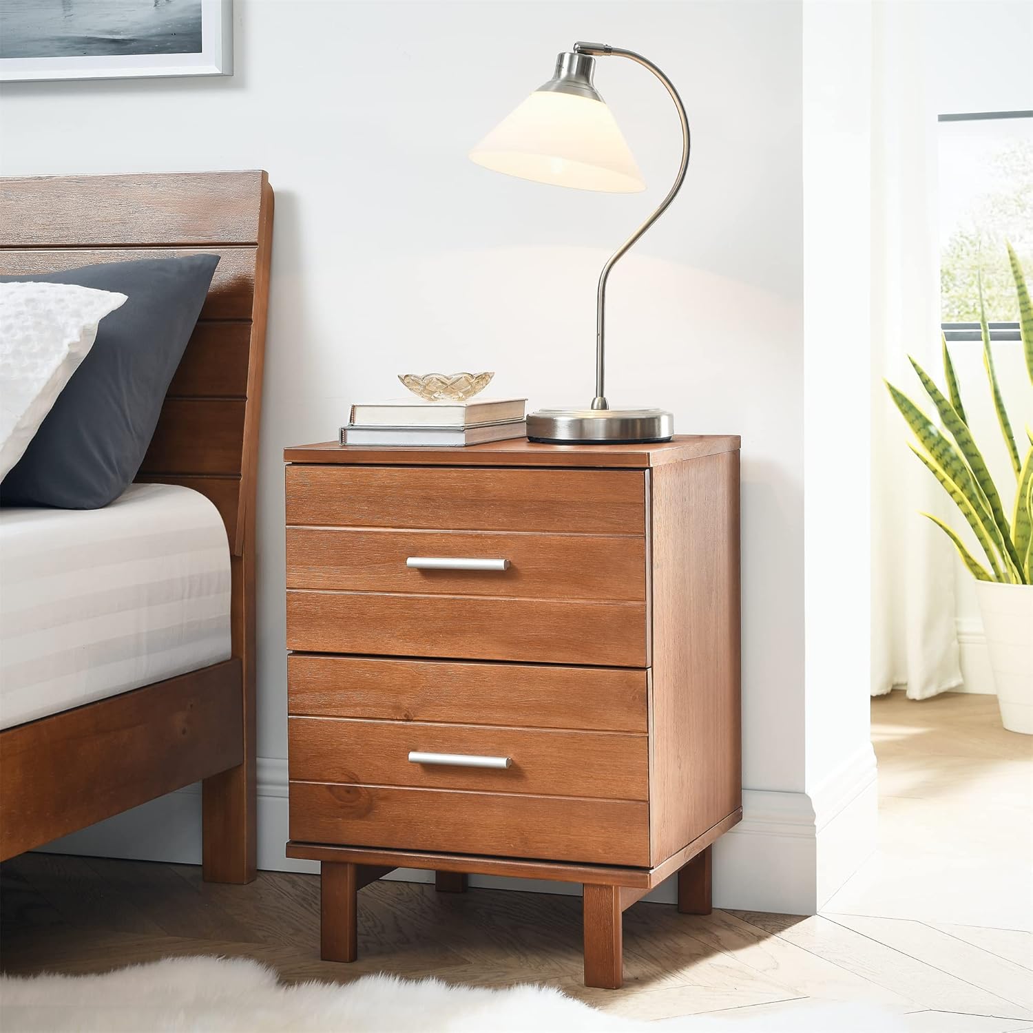 MUSEHOMEINC Modern MidCentury Solid Wood Storage