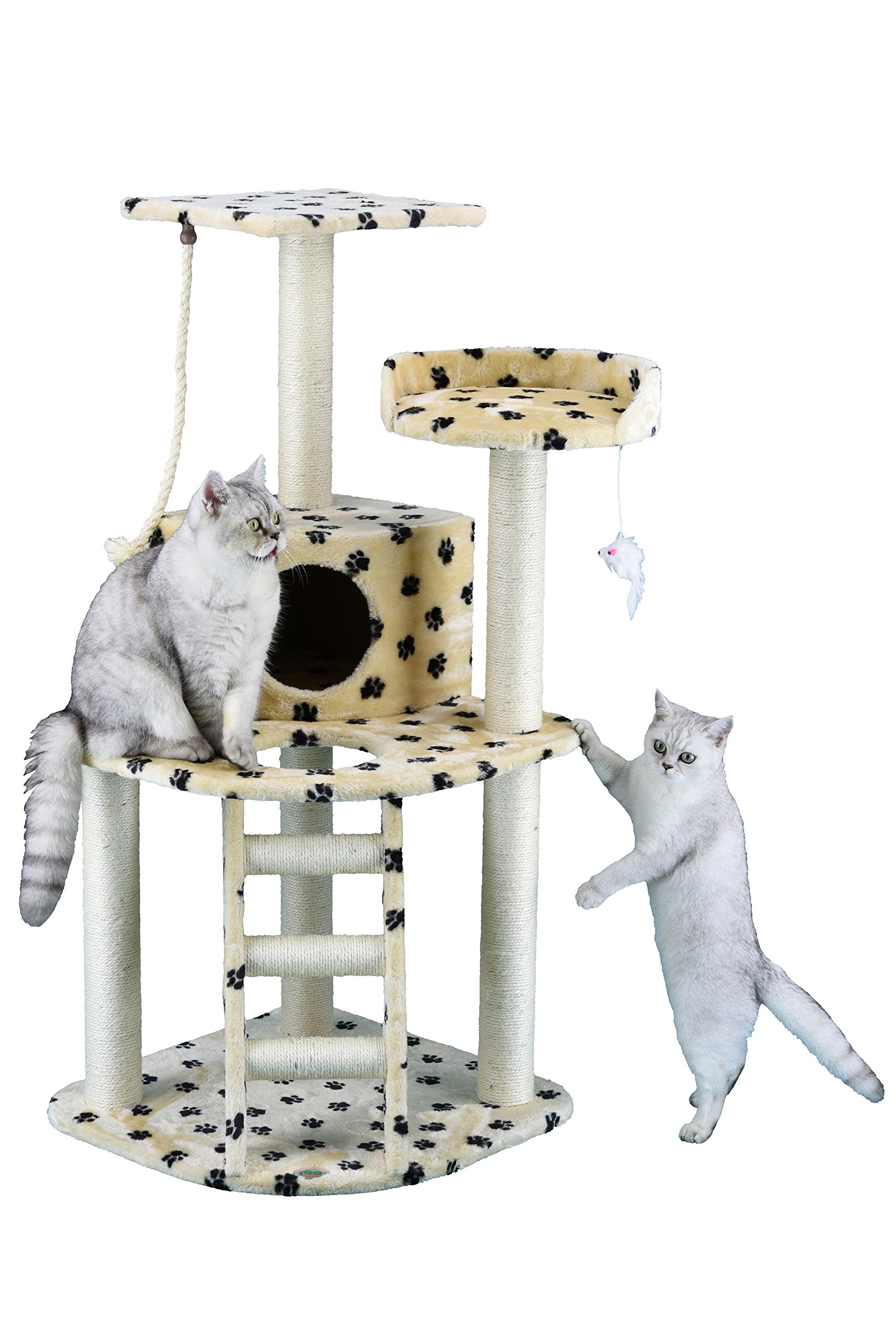 paw print cat tree