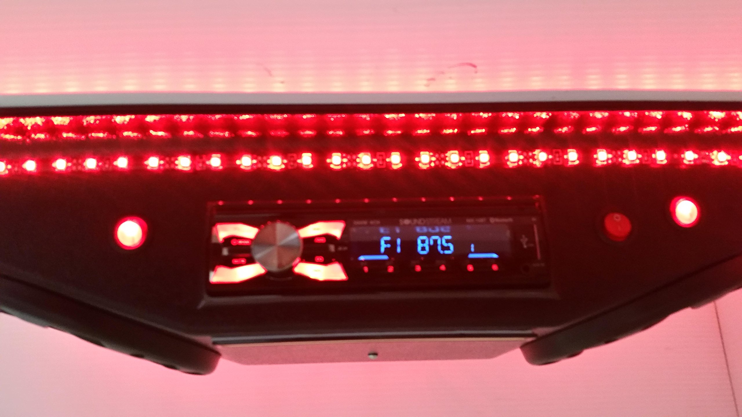 Custom Golf Cart Radio UTV Overhead Stereo Console with Bluetooth