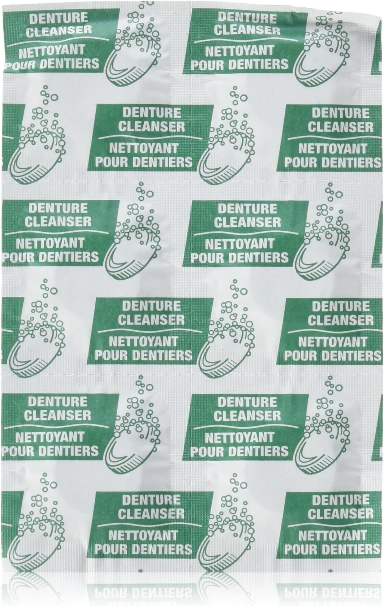 Equate Antibacterial Denture Cleanser (Pack of 2 Boxes 240 Tablets Total) Mint Fresh (Green Box)