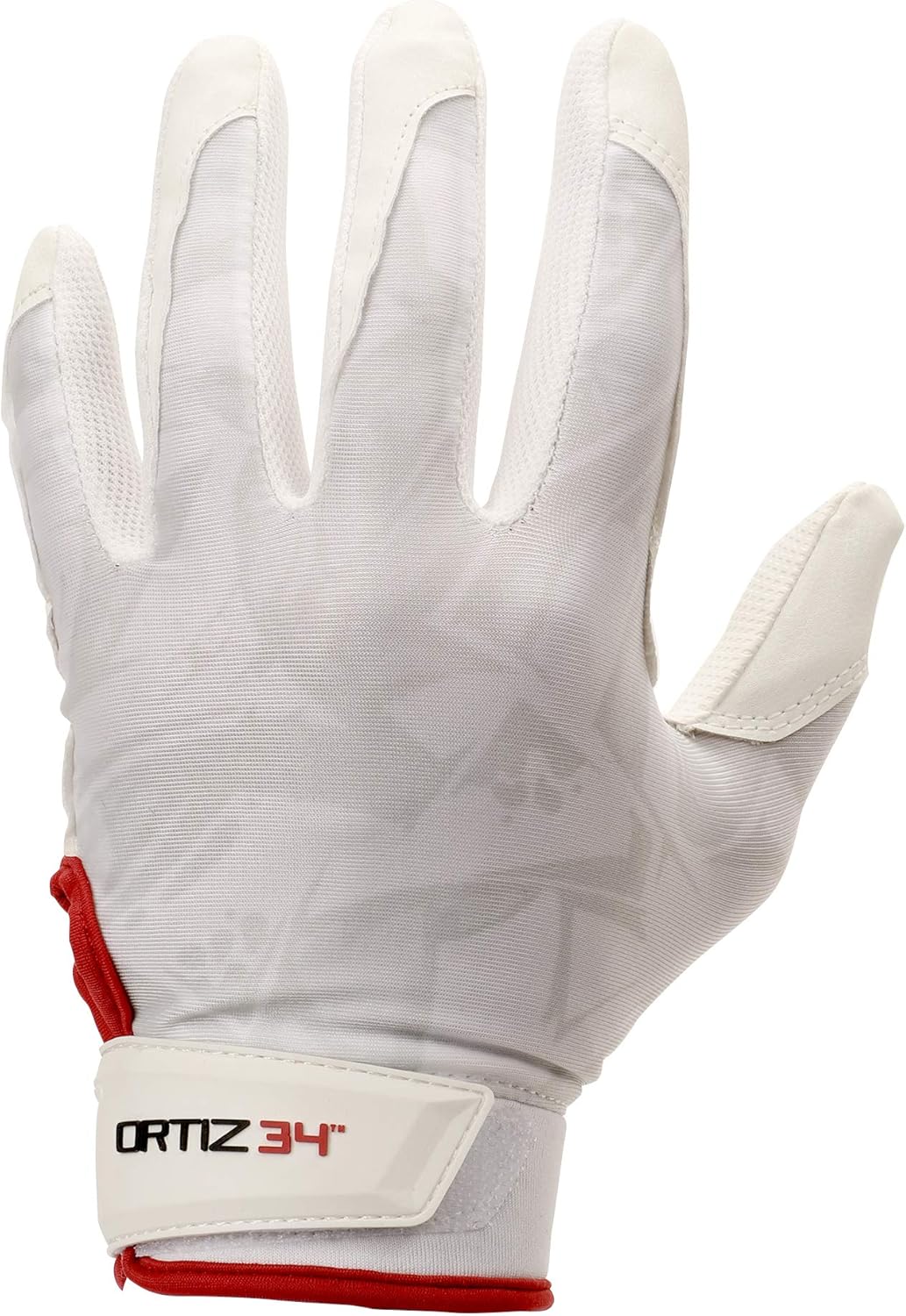 Ortiz34 Graffiti Printed Youth Batting Gloves with Adjustable Wrist Strap and Extra Grip (White Youth Medium) 5TZHG0121G3E2 : Sports & Outdoors