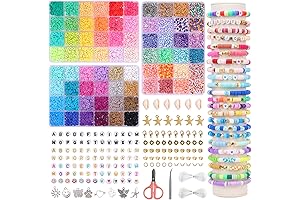 QUEFE: Your Ultimate 6280-Piece Clay Bead Haven for Bracelet Enchantments