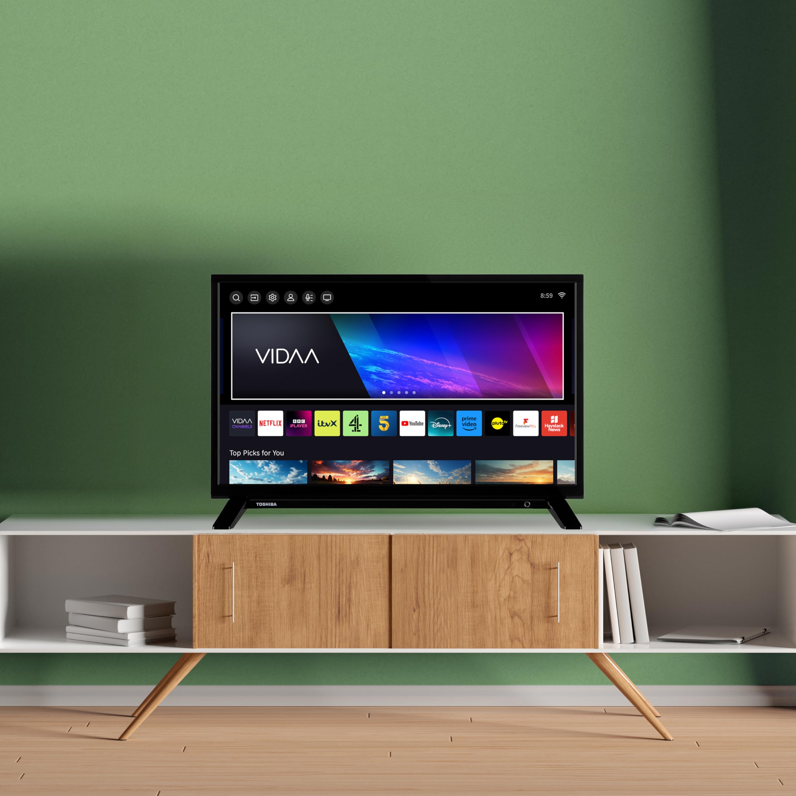 Toshiba 24”WV2463DB HD Ready Smart VIDAA TV, HDR, Freeview Play