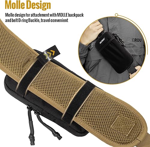 Miniatura 4 de OneTigris Funda para teléfono celular, soporte para cinturón de teléfono, bolsa de teléfono Molle para cinturón con bucle, capacidad para teléfonos