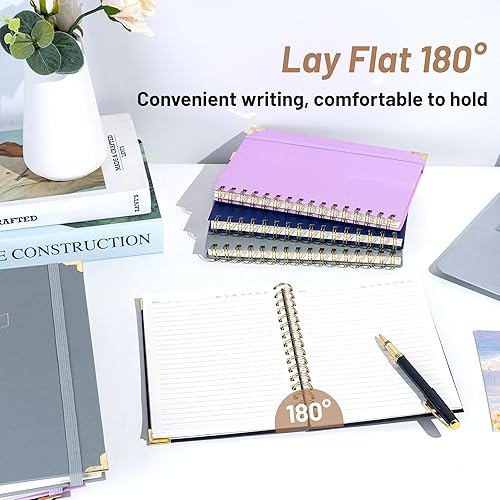 Miniatura 5 de Yoment Cuaderno pequeño en espiral de 5 x 7 pulgadas para tomar notas, 160 páginas, cuaderno de espiral de tapa dura, cuadernos de trabajo con rayas
