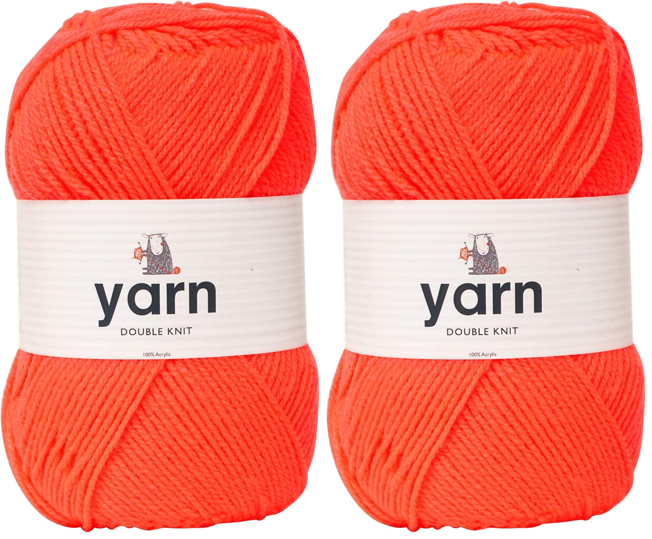 KORBOND DK Black Yarn - 100g Acrylic Wool - Lightweight, Hypoallergenic & Durable Double Knit Crochet Yarn Knitting Wool (290m Total) — view 83