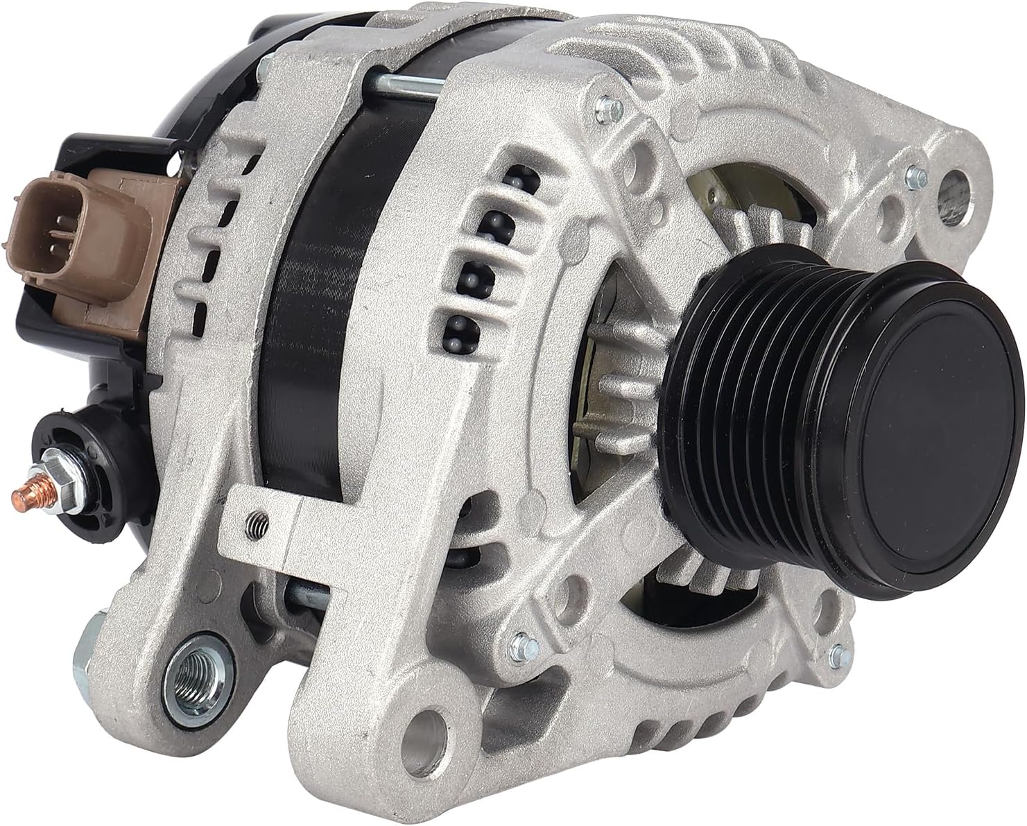 Autoround 270600P150 Alternator Fit for 2008-2013 Toyota Highlander 3.5L, 05-18 Avalon 3.5L, 09-16 Venza 3.5L, 07-18 Lexus ES350, 07-09 RX350, 12V 130A CW 7-Groove Pulley