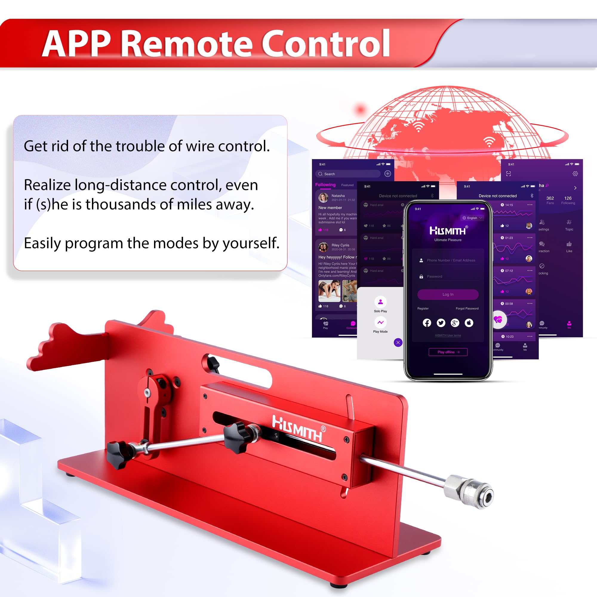 Amazon.com: Hismith Premium Sex Machine with KlicLok System, APP 