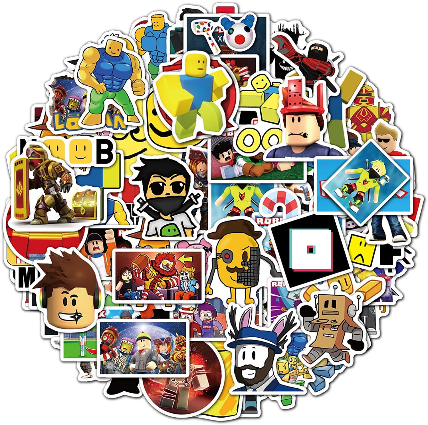 SPIRO 100pcs Roblo_x Stickers Cool Video Game Stickers Vinyl Waterproof Stickers for Kids Teens Adults Laptop Water Bottles Skateboard Birthday Party Supplies
