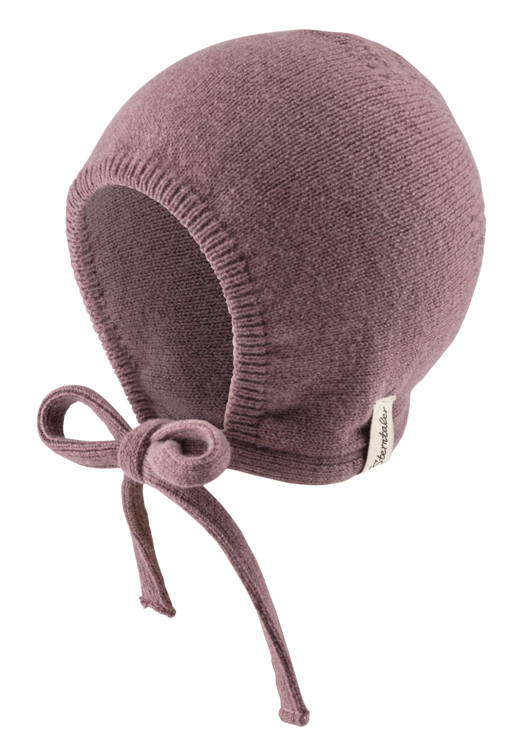 Sterntaler Unisex Pastel Purple Lambswool Knitted Hat With Ear Flaps