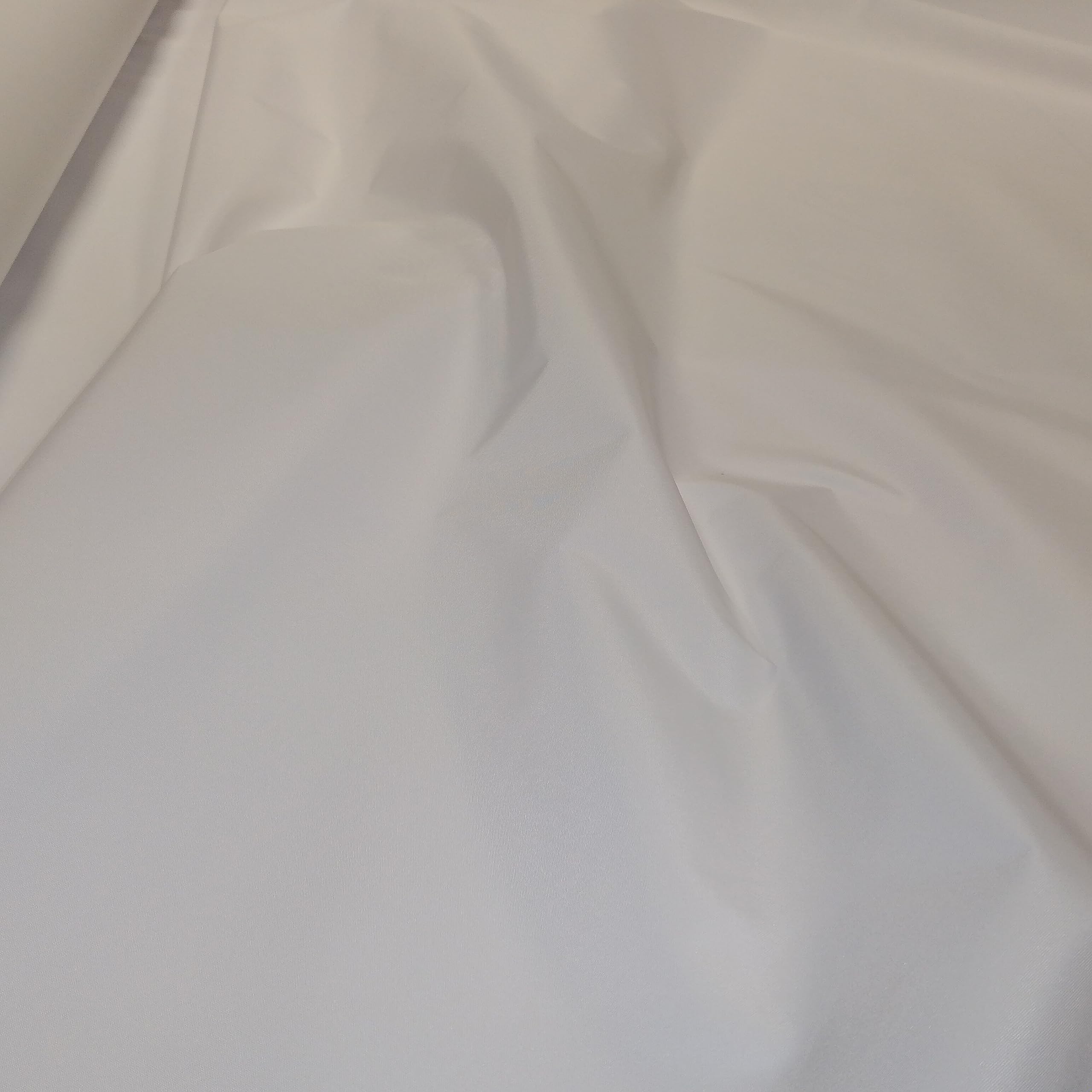 Sublimation Fabric - Superior PU Coated Waterproof - 100% Polyester Based Prepared for Print Fabric - 150cm Width - Colour White (0.5m)