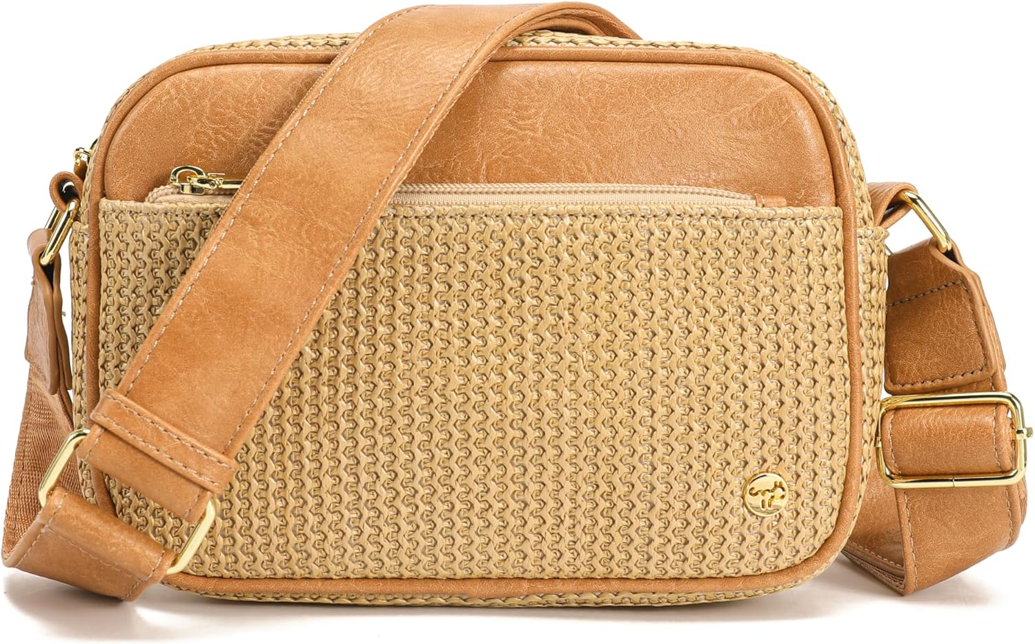 AOCINA Faux Straw Crossbody Bags for Women Summer Purse 2026 RFID Raffia Woven Bag Travel Beach Hawaiian Cruise Essentials