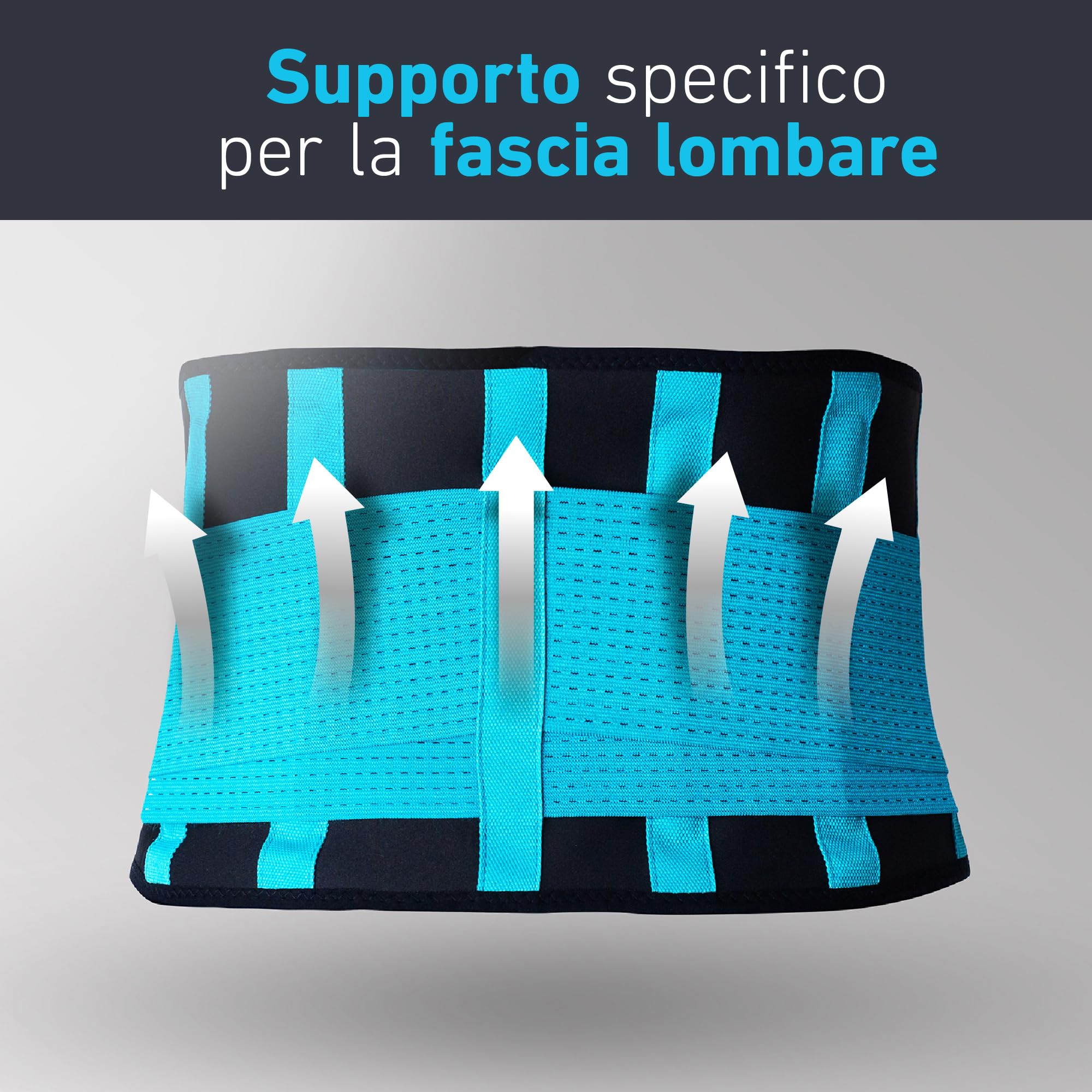 Clever Yellow Fascia lombare adatta a donne e uomini - Supporto terapeutico per la zona lombare - L'unico tutore certificato per il sollievo dal dolore lombare e la prevenzione degli infortuni - Large
