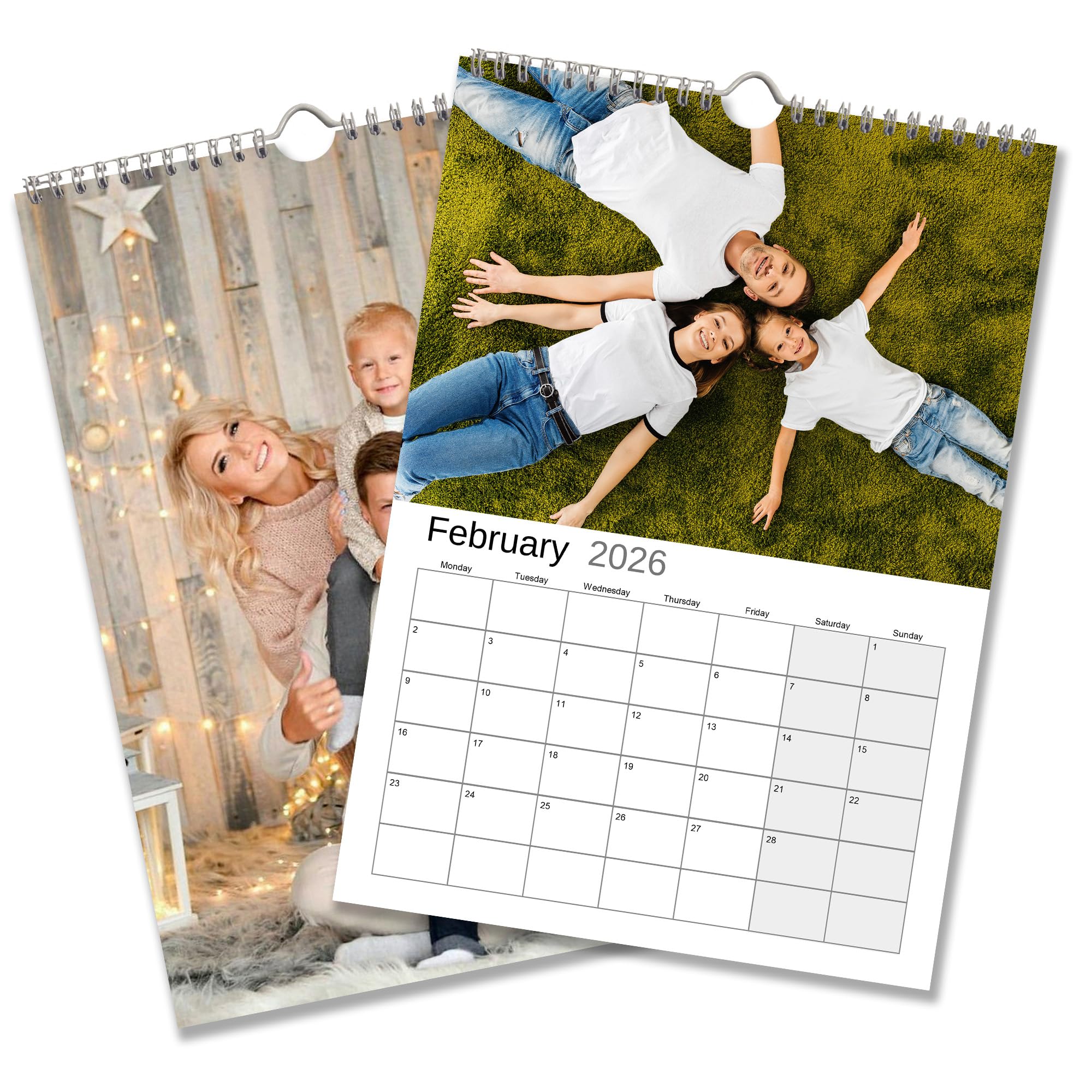 Personalised Photo Calendar A4 2026 | Wall Calendar | Wall Planner | Personalise with your own Photos | Sleek Design (3 Calendars)
