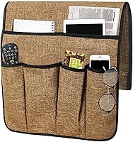 Vista 13 de Organizador de sofá y reposabrazos, con 6 bolsillos, soporte para control remoto de TV, bolsa de bolsillo de almacenamiento para teléfono celular