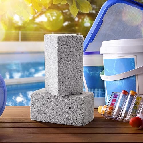 Miniatura 7 de Yinder 4 piezas de azulejos de piedra pómez para eliminar la limpieza de azulejos de piscina de 3.94 x 2.76 x 1.57 pulgadas, azulejos pómez de