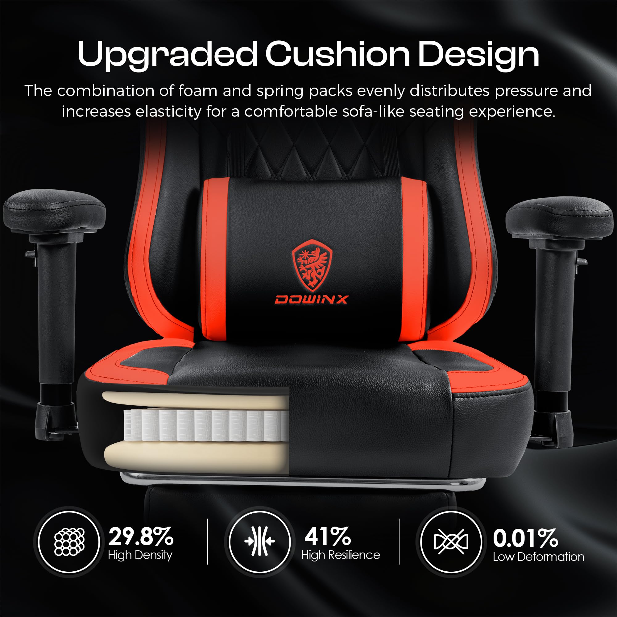 Amazon.co.jp: Dowinx ゲーミングチェア ポケットスプリングクッション