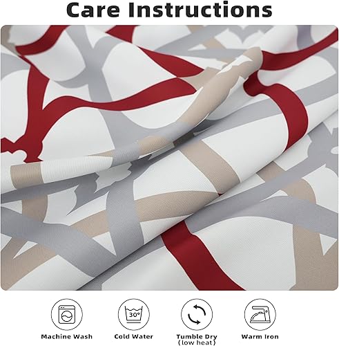 Miniatura 5 de DriftAway Alexander - Cortinas opacas 80% para sala de estar, 250 GSM, patrón a juego con aislamiento térmico, oscurecimiento de la habitación, geo