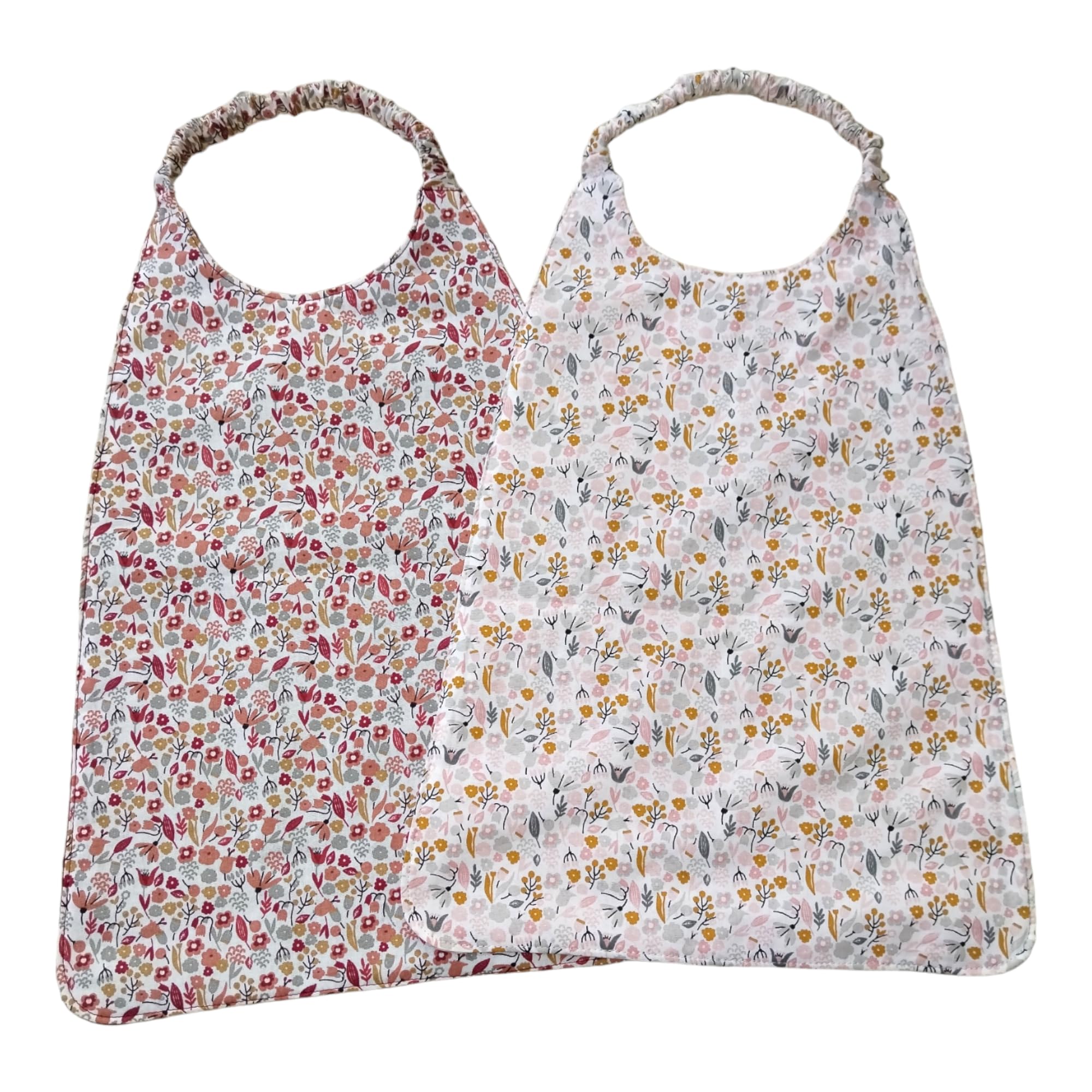 Générique Lot de 2 serviettes de table élastique de cantine maternelle pour enfants, Grand bavoir