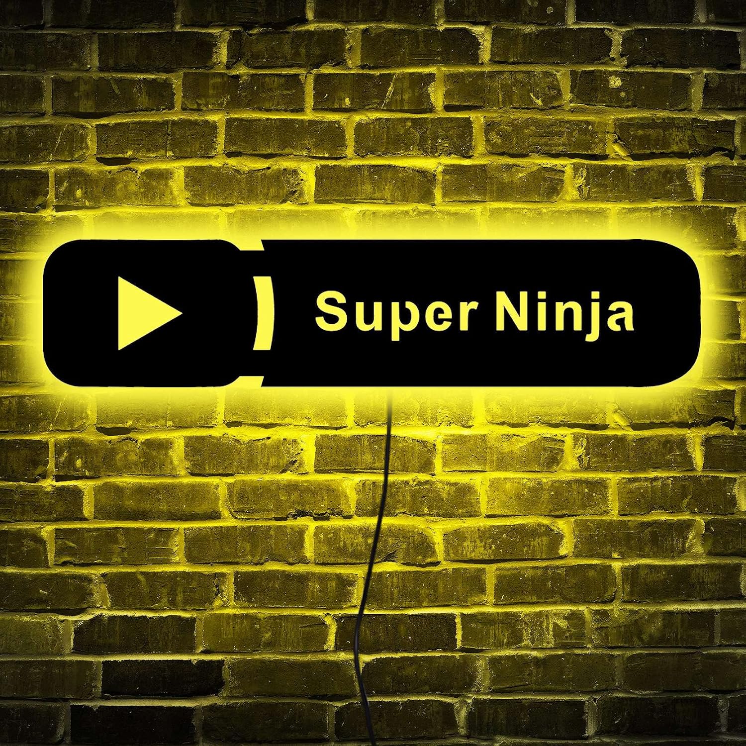 Personalize Youtube Led Sign Wall Art Decor - Glow in the dark Wall Art - Live Stream Room Decor - LED Decoration - Custom Neon Sign Light Gift