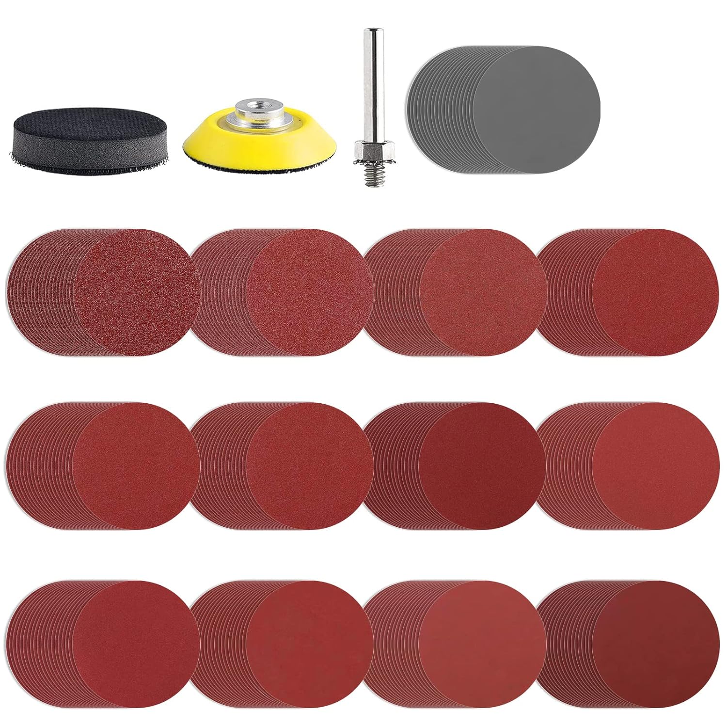 2 Inch Sanding Disc for Sander Attachment Drill Sanding Pad with 1/4