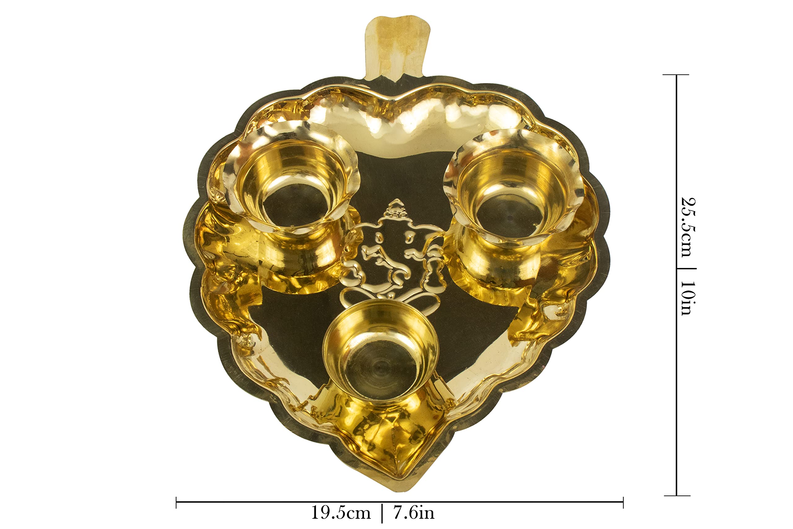 Amazon.com: Spillbox Traditional Handcrafted Brass Thali Haldi