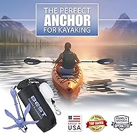 Vista 2 de Mejor marca marina y al aire libre Ancla para kayak, kit de sistema de anclaje de 3.5 libras para kayaks, canoas, tablas de paddle SUP y motos