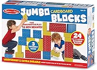 Vista 3 de Melissa & Doug Bloques de cartón jumbo de lujo (24 piezas) - Certificado FSC