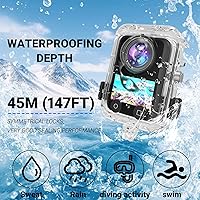 Vista 2 de D JI Osmo 360 - Funda de buceo, impermeable hasta 147.6 ft (147 pies) de carcasa de prevención de salpicaduras, carcasa protectora de buceo