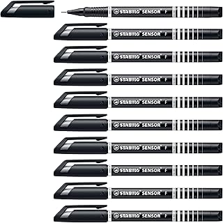 189/46 - Sensor Pen Fineliner 03mm Black 189/46 - (PK10)