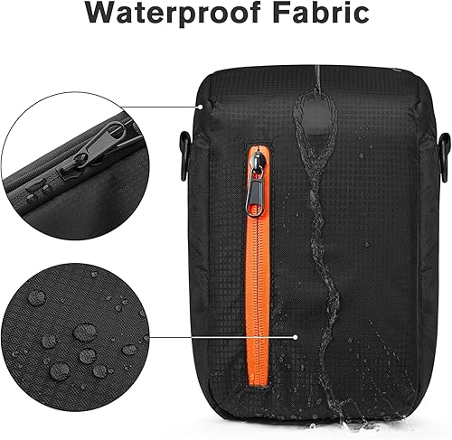 Miniatura 10 de S-ZONE Bolsa de inserción de cámara Funda impermeable para lentes compatibles con Nikon Canon