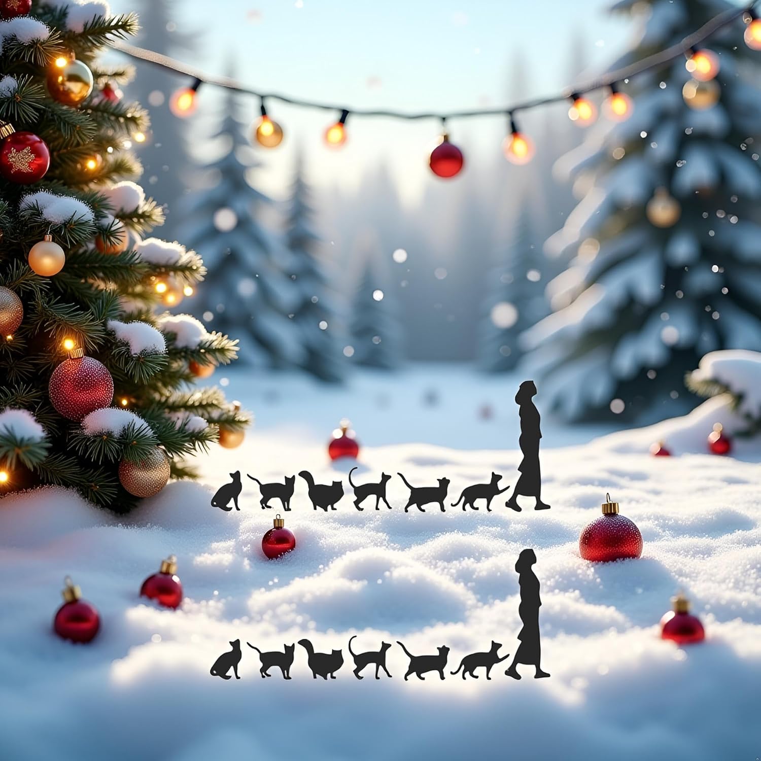 2Pcs Cat Lady Decor Decals, Car Auto Truck Decals, Window Decal, Self-Adhesive Vehicle Sticker, Bumper Stickers, Exterior Accessories - Image 6