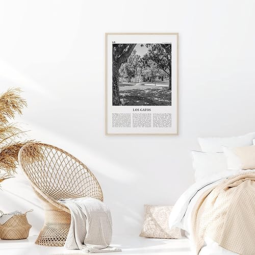 Miniatura 2 de Impresión artística para pared de Los Gatos en blanco y negro, arte de pared de Los Gatos, póster de Los Gatos, foto de Los Gatos, decoración de