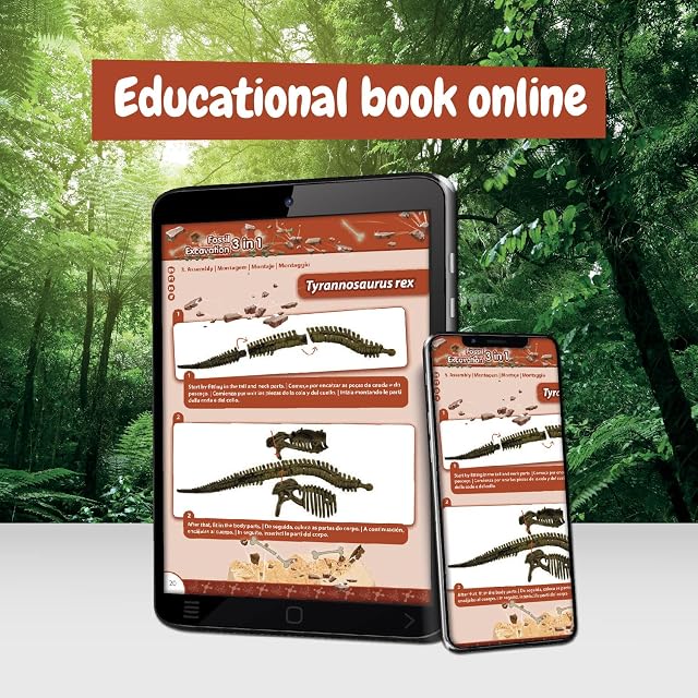 Foto 8 de 8 de Science4you Excavación Fósiles Dinosaurios 3 en 1 - Juguete Dinosaurios para Niños 5 6 7 8 9 10+ Años