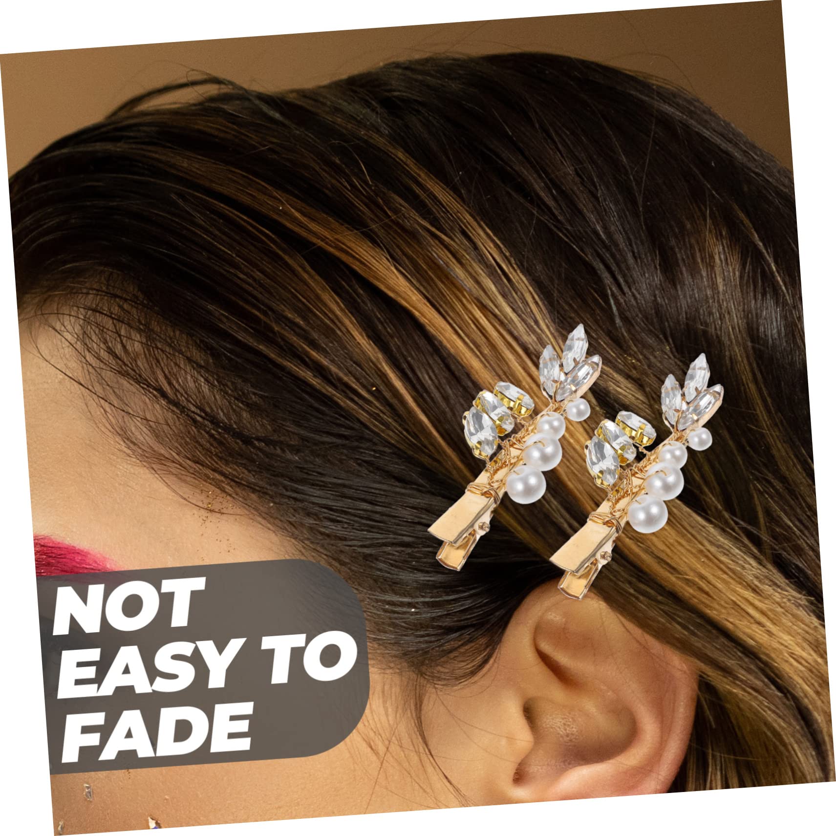 Healeved 5 Set Di Fermagli Per A Coccodrillo Per Donne Fermagli Per Con Strass Forcine Decorative 4 Pezzi*5