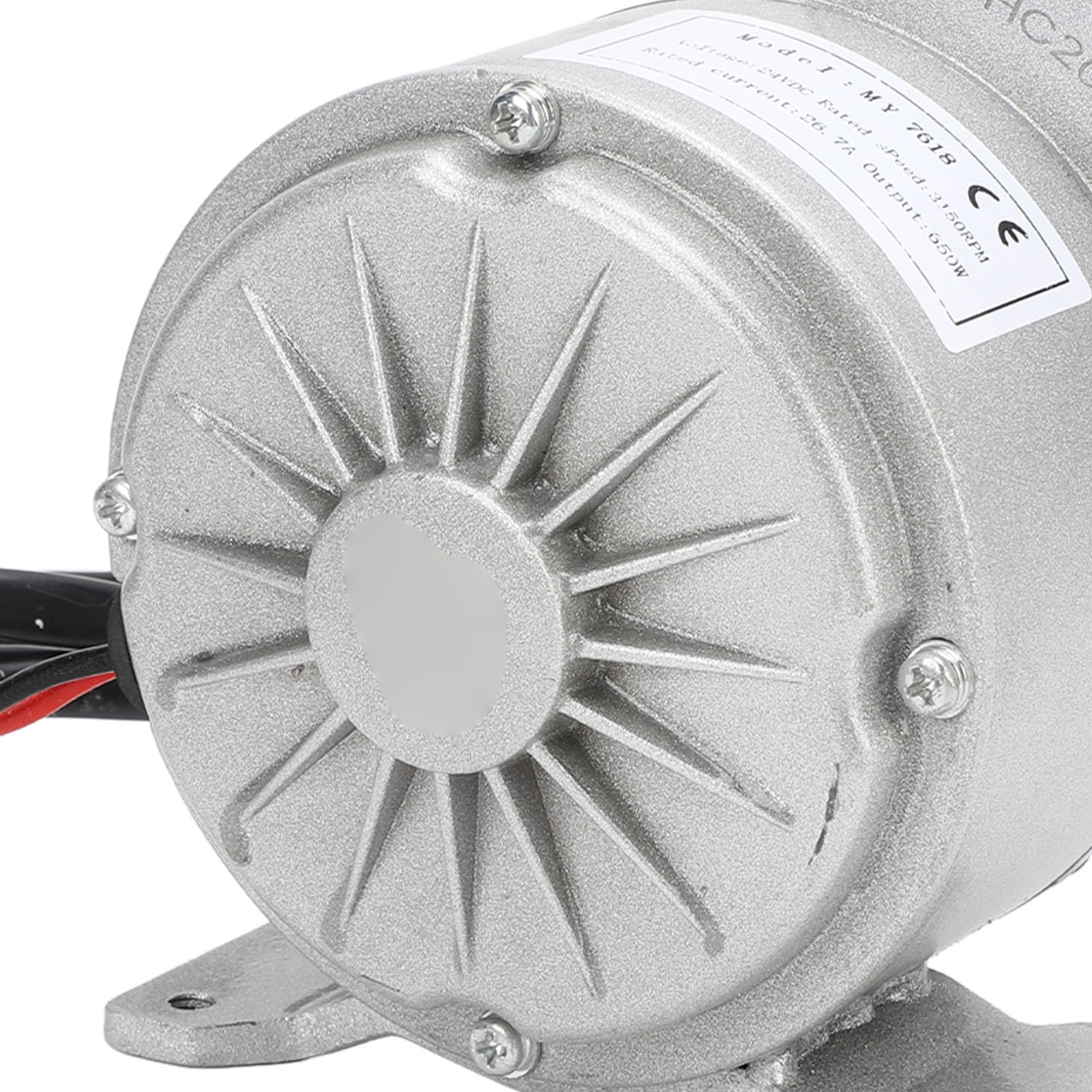 Getriebemotor, MY7618 24 V 650 W Reduktionsmotor 3150 RPM Reduktion Elektromotor für Elektrofahrrad Kleine Motorrad Landwirtschaftsmaschinen
