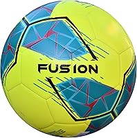 Vista 3 de Pelota de entrenamiento básica FIFA Precision Fusion, para todo tipo de clima, certificado IMS, oficial, altamente duradera, espuma EVA de 0.138 in