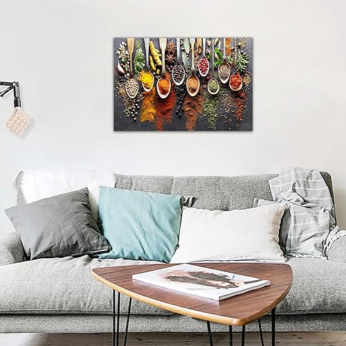 Vista 339 de Arte de decoración de pared para comedor, cocina, cocina, comedor, especias, verduras, cocina, comedor, decoración de pared, pintura artística