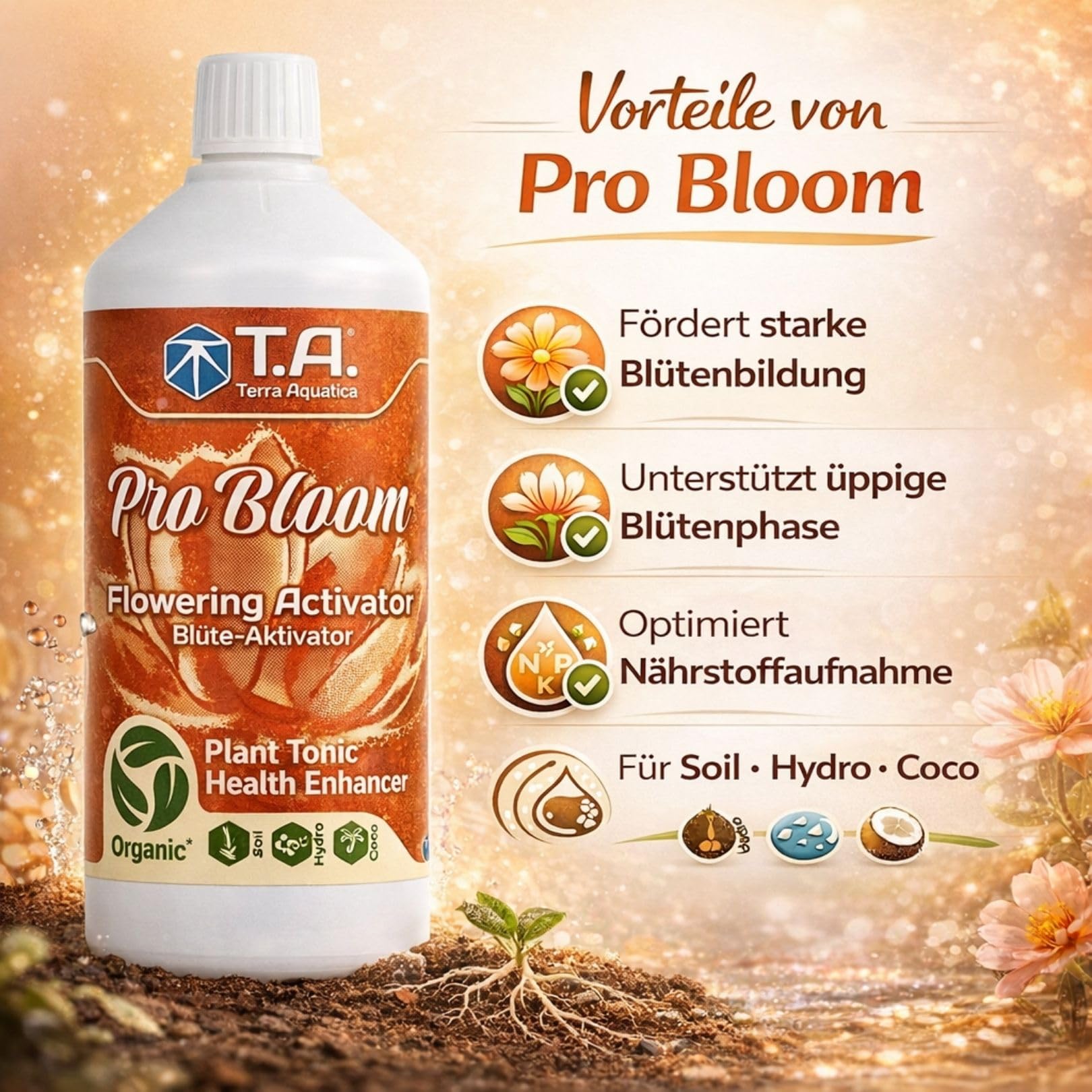 Weedness GHE Dünger Bio PRO Set - Grow Anbau Indoor Dünger Neemöl