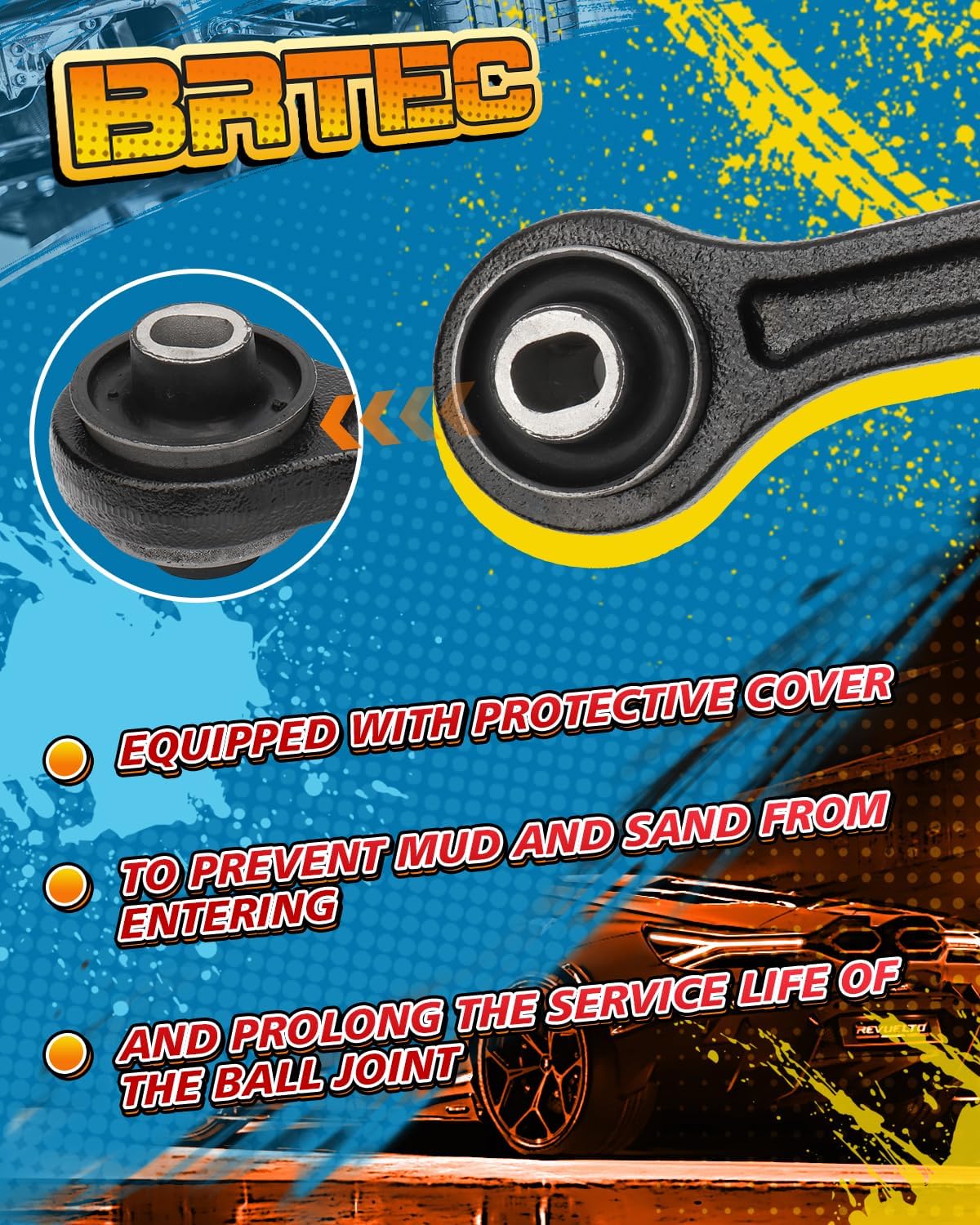 RWD Front Lower Rearward Control Arm Compatible with 2011-2019 Chrysler 300 Dodge Charger Challenger