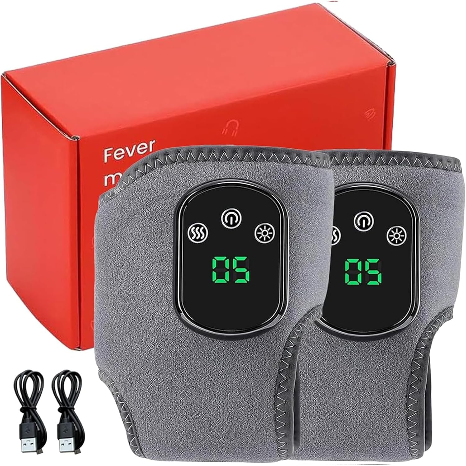 Foot Revive Massager, Foot Renew Triple Method Massager - Massagers with 3 Vibration Mode, 5 Heat Leavel for Relaxation 2pc