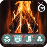 時間と暖炉のパチパチという音でリ