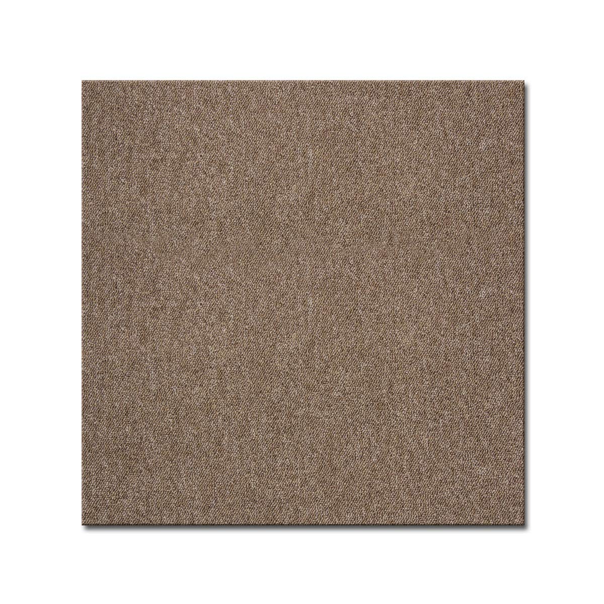 casa pura Carpet Tile Vienna 50 x 50 cm, Loose Lay Carpet Tiles (Dark Brown, 4 Tiles) Bitumen Back Carpet Plank Flooring for Home, Office and Commercial Floors, Anti-Static