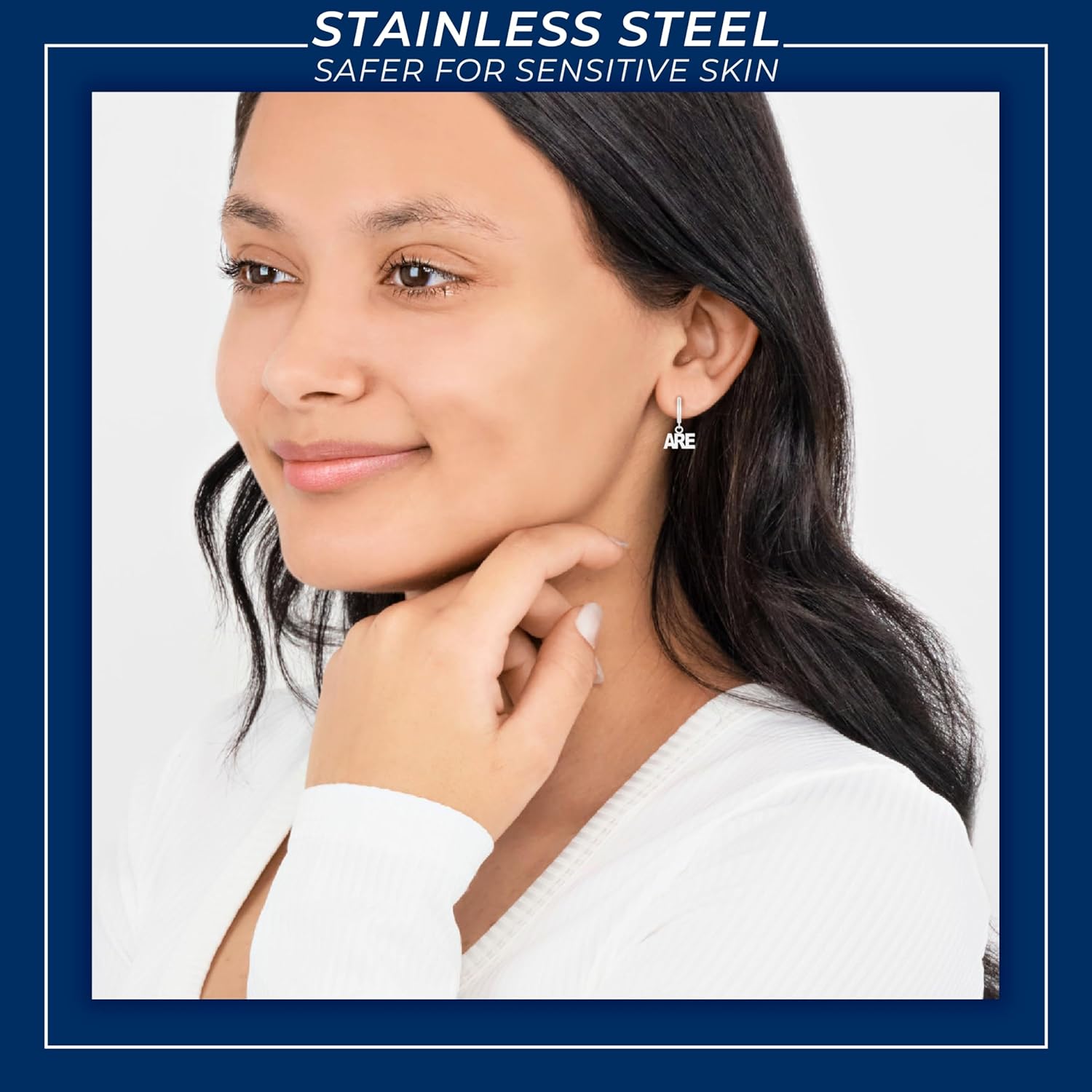 Stone Armory Earrings for Penn State University Jewelry Gifts for Women, Graduation – Stainless Steel Skin-Friendly Penn State Nittany Lions Earrings Penn State We Are Hoops