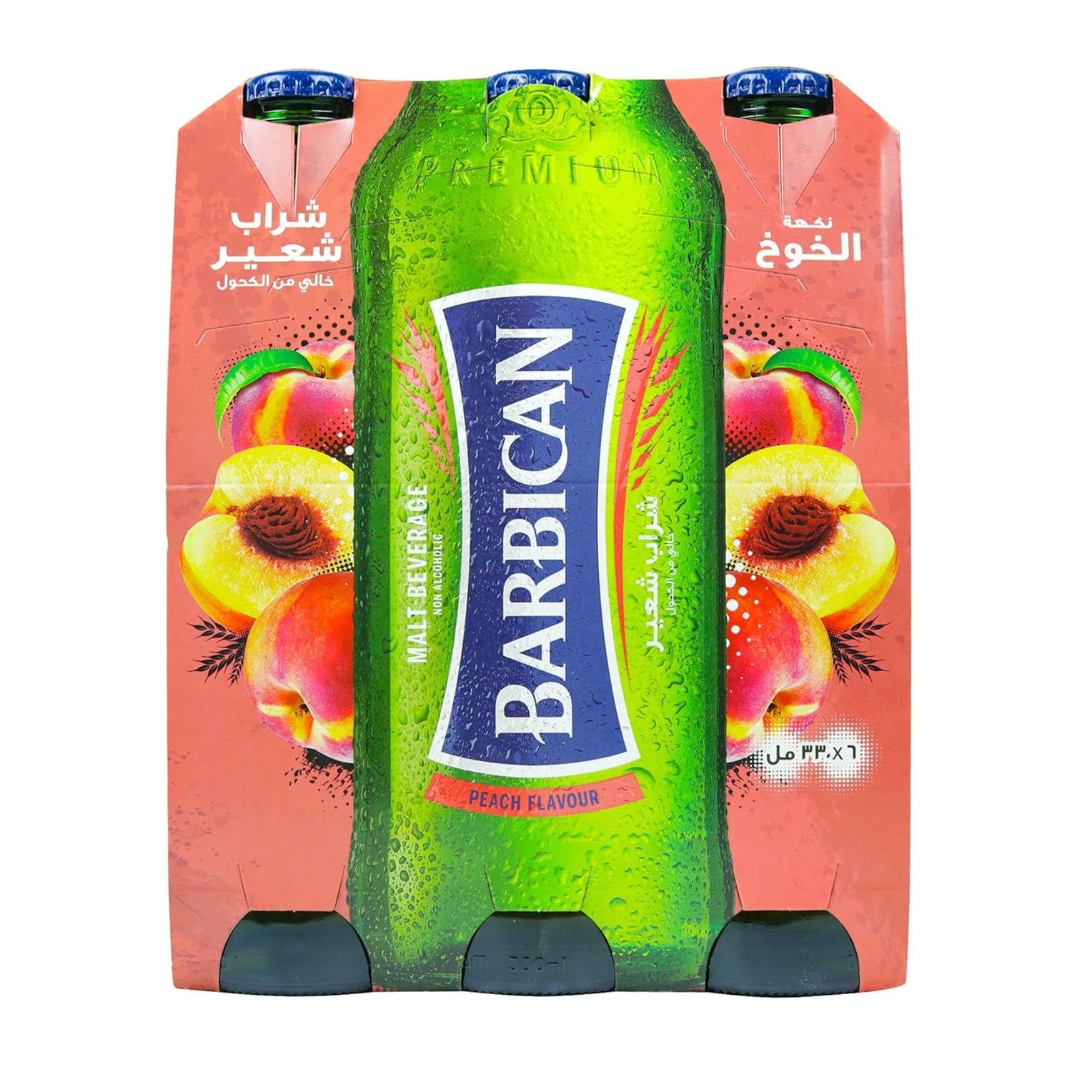 Barbican Peach Non-Alcoholic Drink 11.1 fl. Oz, 6 pack