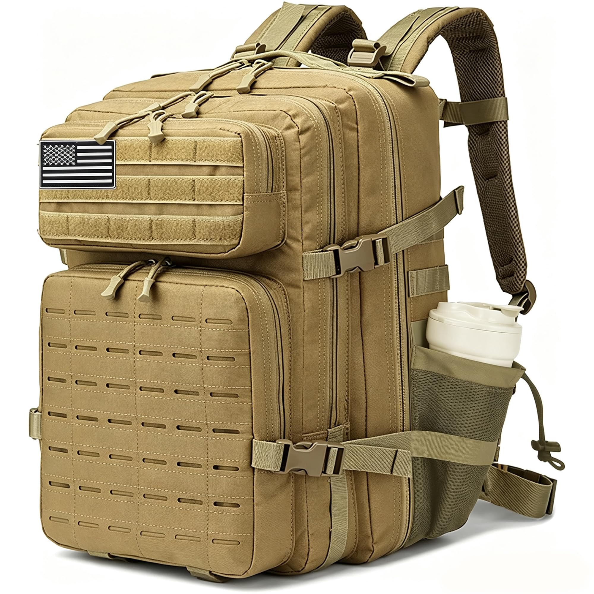 Military Tactical Backpack 45L/25L 3 Day Assault Pack Molle Daypack Hiking Backpack for Men and Women