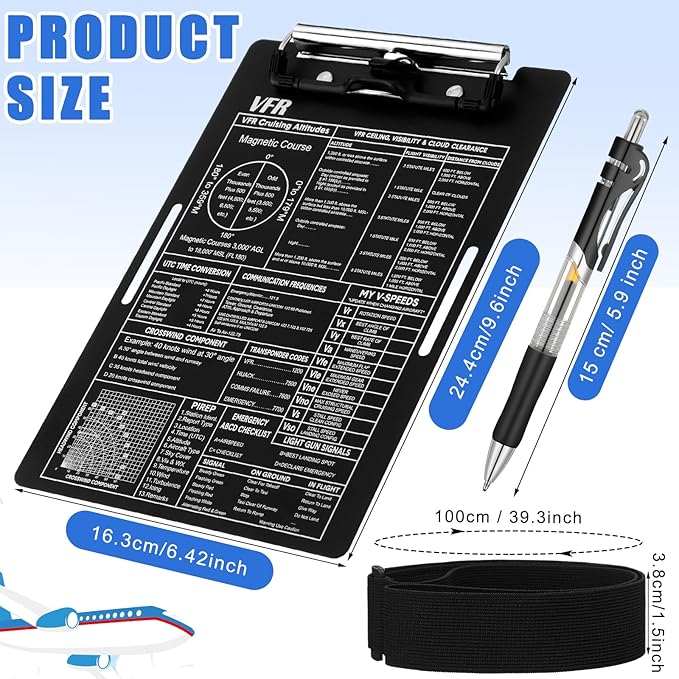 Kneeboard de Aluminio para Piloto con Soporte para Bolígrafo miniatura 2