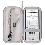 Aproca Case Compatible with Texas Instruments TI-Nspire CX II CAS/TI-84 Plus CE/TI-83 Plus/TI-89 Titanium/TI-85 Color Graphing Calculator, Storage Portable Bag for Accessorie -Grey (Case Only)