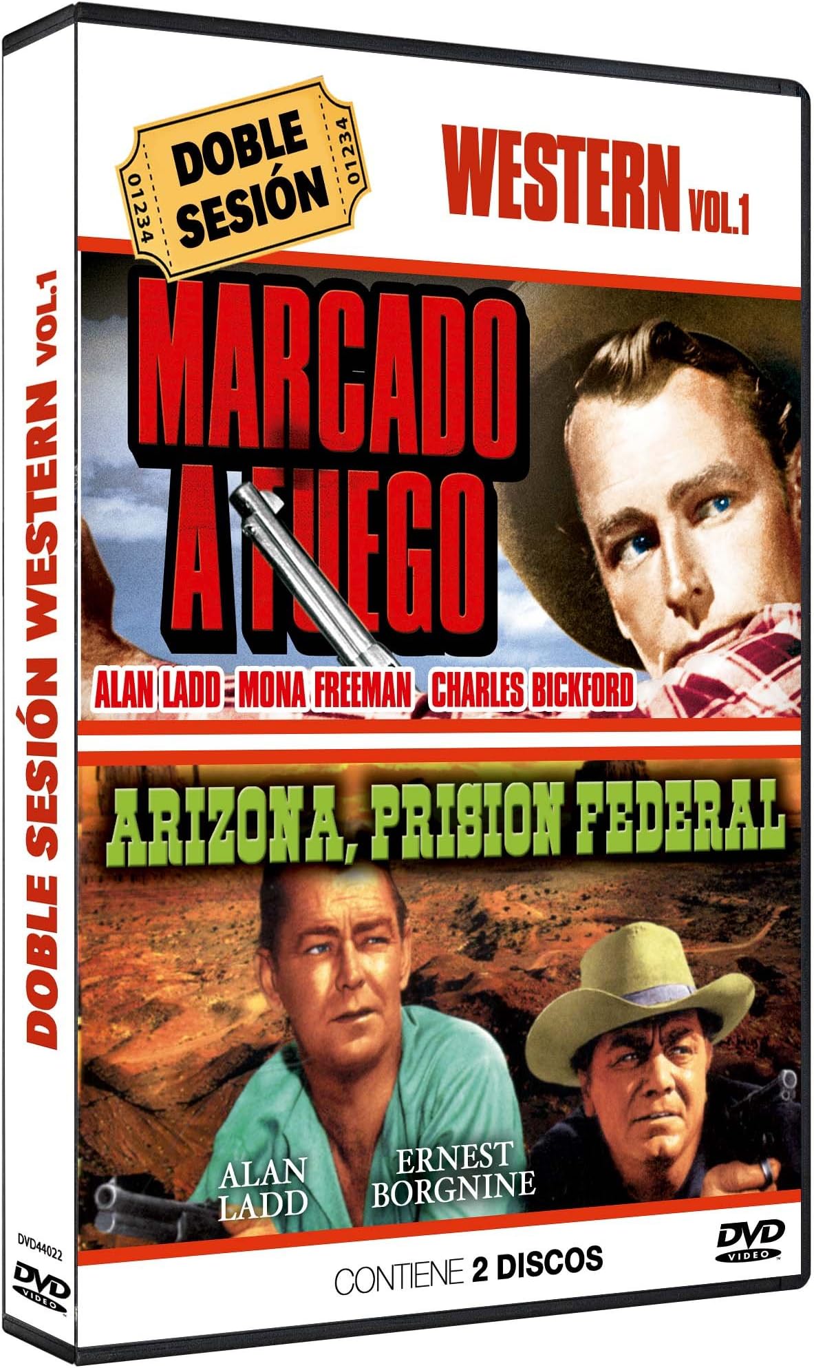 Marcado a Fuego + Arizona Prision Federal 2 DVD Branded 1950 + The Badlanders 1958 [Non-usa Format: Pal -Import- Spain ]